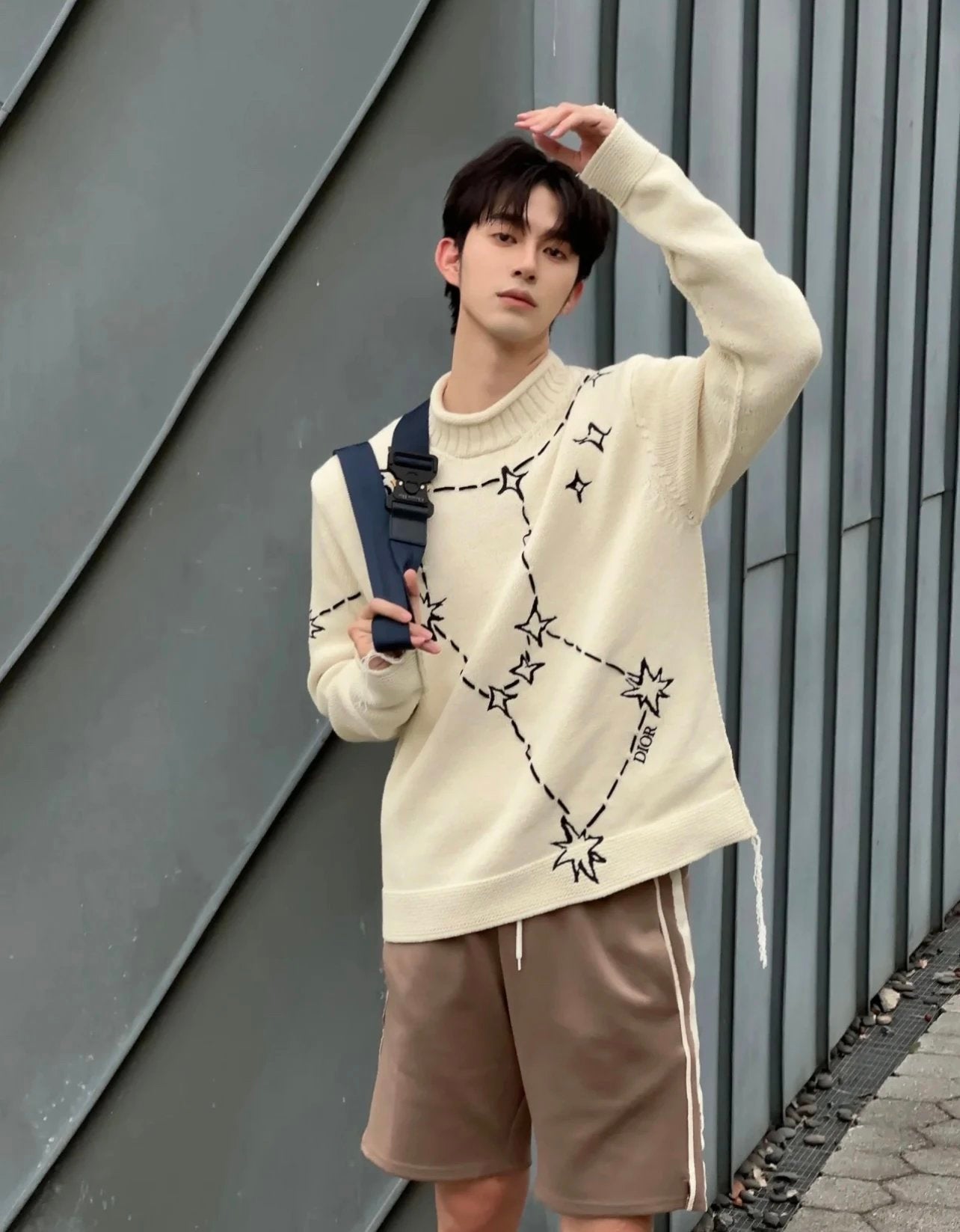 Dior Sweater XINGX round Neck Sweater Men's and Women's Same Autumn and Winter Wild Knitwear New