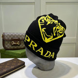 PRADA Hat Fashion Trend Woolen Cap