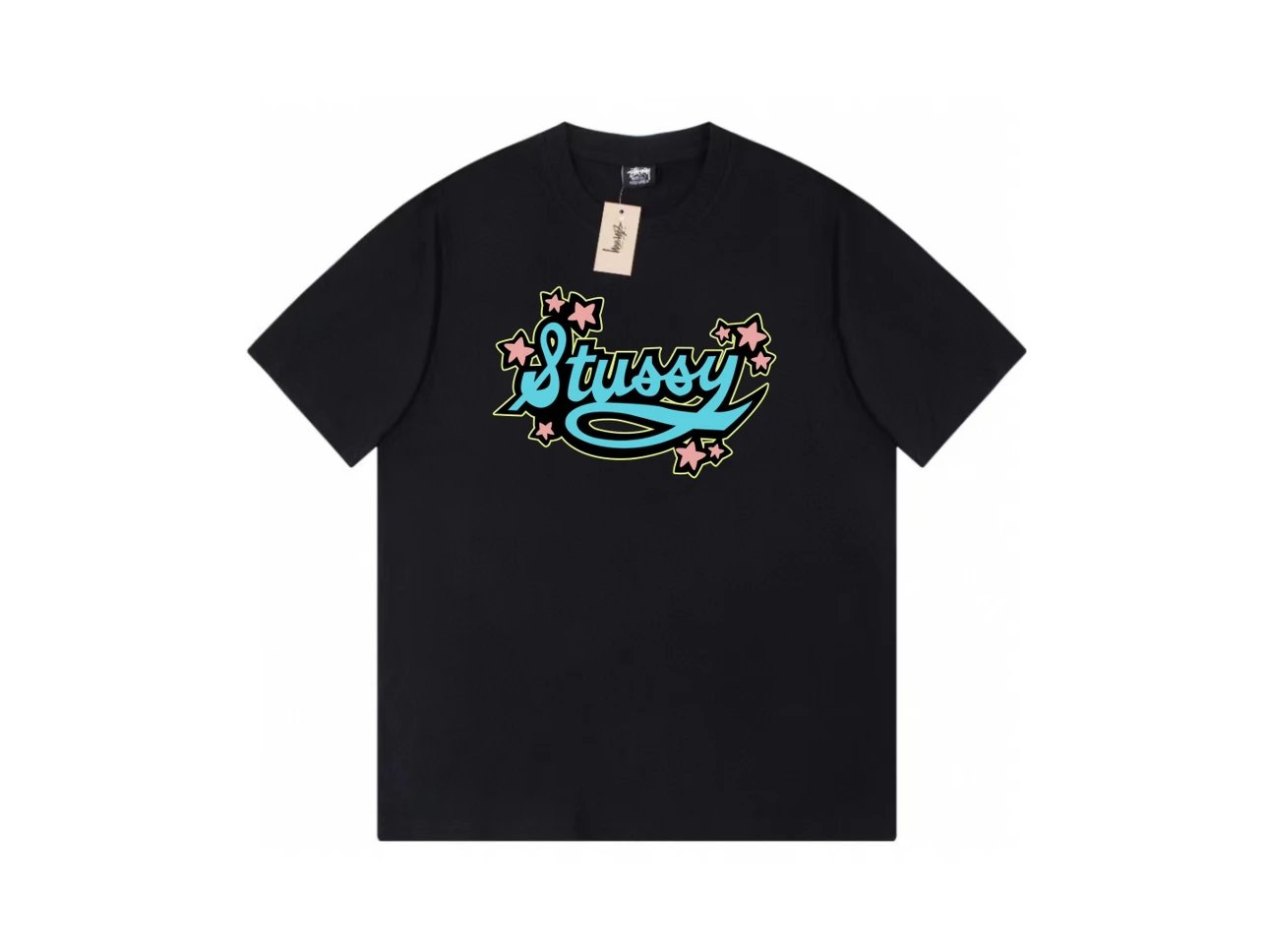 Stussy T-shirt Top Version Counter Same Style Pure Cotton Summer Men's and Women's Same Fashion Loose All-Matching2024New Short Sleeve T T-shirt