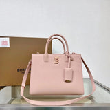 Burberry Women's Bag Top version 【Original Leather Surrogate Shopping Edition】Autumn and Winter New Women's Clothes Tote Bag Latest Version Tote Tote Bag Women's Shopping Bag Vegetable Basket Bag Portable Briefcase Thomas Exclusive Identification.