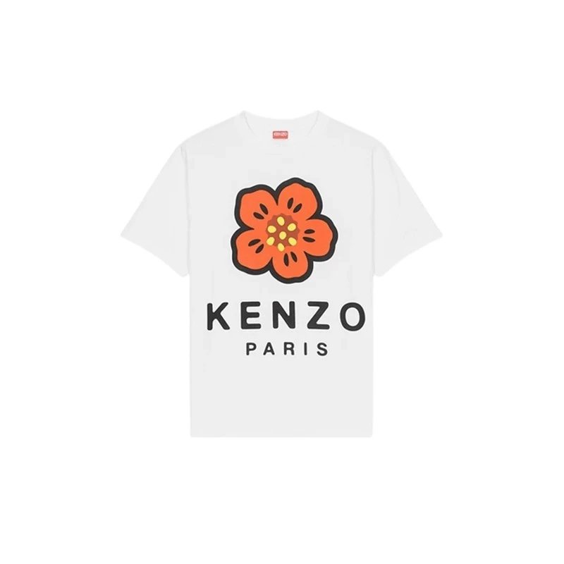 Kenzo T-shirt Top Version Tiger Head Printing Counter Same Style Pure Cotton Summer Men's and Women's Same Fashion Loose All-Matching2024New Short Sleeve T T-shirt