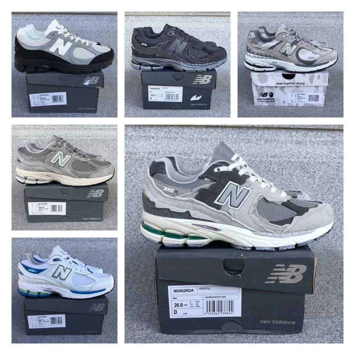 New Balance Shoes 2002R New All-Match Trendy Casual Sneakers