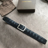 Bottega Veneta Belt 【First Layer Cowhide】Counter Version Free Packaging New Belt Men's First Layer Cowhide Hand-Woven Calfskin Belt Fashion All-Matching3.5cm Pant Belt Men and Women Business Casual Belt Belt Men's Leather Belt Bottega Belt