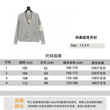 Thom Browne Sweater Four Twisted Cardigan for Men and Women