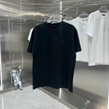 Louis Vuitton LV T-shirt Chest Letter Embroidery logo round Neck Short Sleeve25ss New Pure Cotton Unisex Style T T-shirt OS Loose Fit Base Shirt Top Half Sleeve T-Shirt