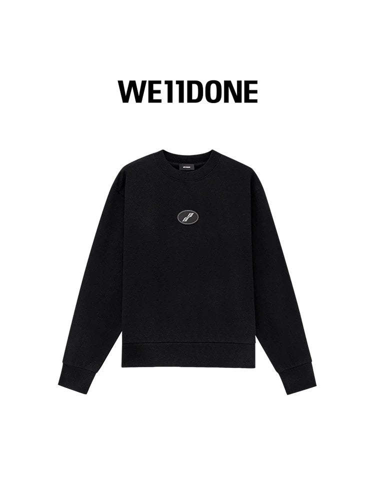 We11done Hoodie Top Version Neutral logo Labeling Fashion Loose Casual round-Neck Sweater Sweater