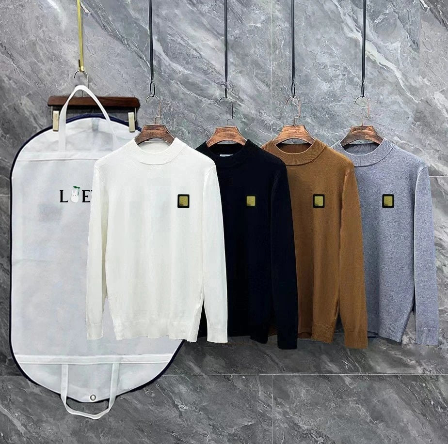 LOEWE Sweater Classic Logo Logo Half Turtleneck Sweater Unisex Inner and Outer Wear