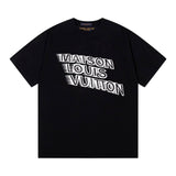 Louis Vuitton LV T-shirt Chest Letter Print logo round Neck Short Sleeve25ss New Pure Cotton Unisex Style T T-shirt OS Loose Fit Base Shirt Top Half Sleeve T-Shirt