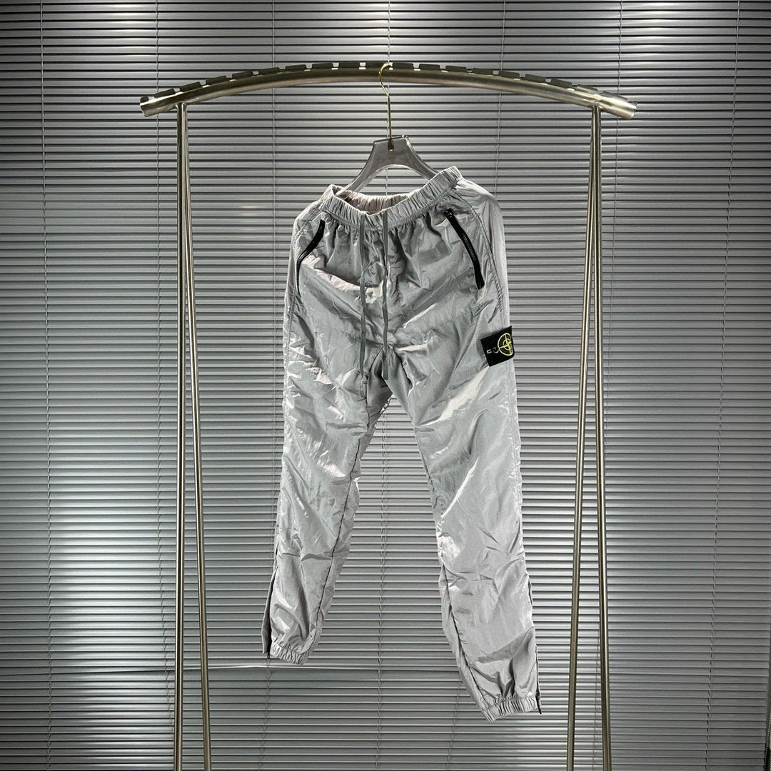 Stone Island Overalls Top Version Metal Nylon Armband Pocket Casual Trousers Pants Men and Women Same Style