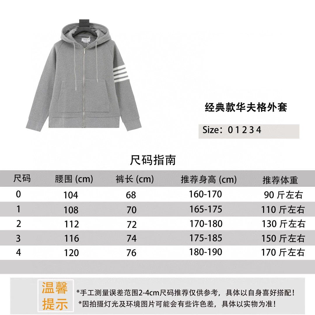 Thom Browne Jackets Classic Waffle Coat for Men and Women