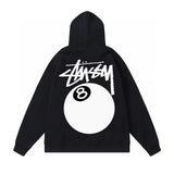 Stussy Hoodie Original Label Delivery2023New Classic Printing Black8Sweater STU World Tour tu Western Youth Pullover