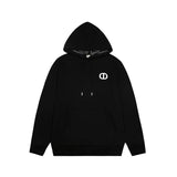 Dior Hoodie logo Embroidered Hoodie Sweatshirt Jacket Top Unisex Sports Casual OS Loose fit versatile style