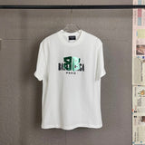 Balenciaga T-shirt 3D Chest Adhesive Double B Letters logo round Neck Short Sleeve25ss New Pure Cotton Unisex Style T T-shirt OS Loose Fit Base Shirt Top Half Sleeve T-Shirt