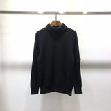 Stone Island Sweater Autumn and Winter New Basic Style Armband Turtleneck Solid Color Knitted Sweater