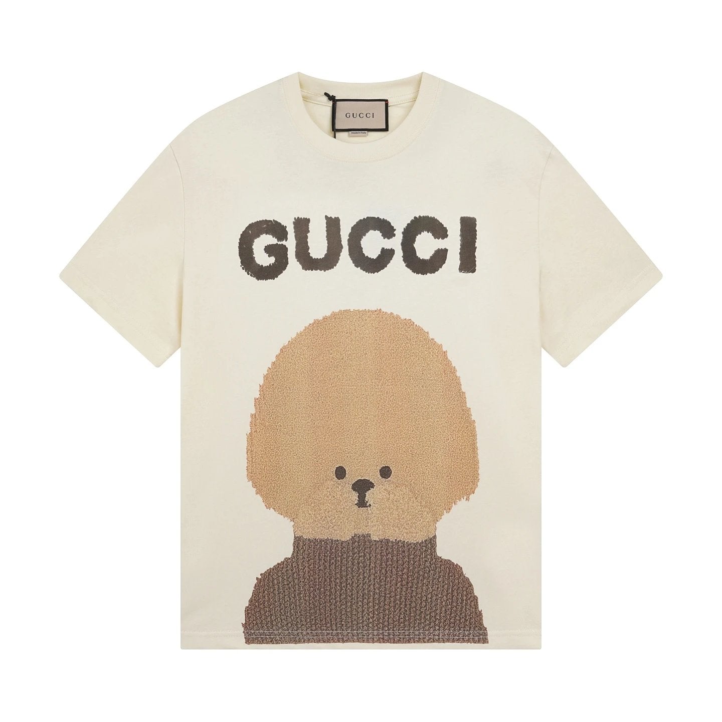 Gucci T-shirt Chest dog print logo round Neck Short Sleeve25ss New pure cotton T Unisex T-Shirt OS Drop Shoulder Loose Fit Base Shirt Top T-Shirt Short Sleeve