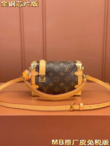 Louis Vuitton LV Women's Bag Top version Super Original Leather Hot Soft Box Gu Ailing Same Shoulder Messenger Handbag Women's Bag