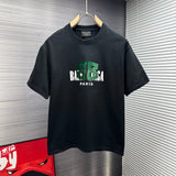 Balenciaga T-shirt 3D Embossed Letter Print on Chest logo round Neck Short Sleeve25ss New pure cotton T Unisex T-Shirt OS Loose Fit Base Shirt Top Half Sleeve T-Shirt