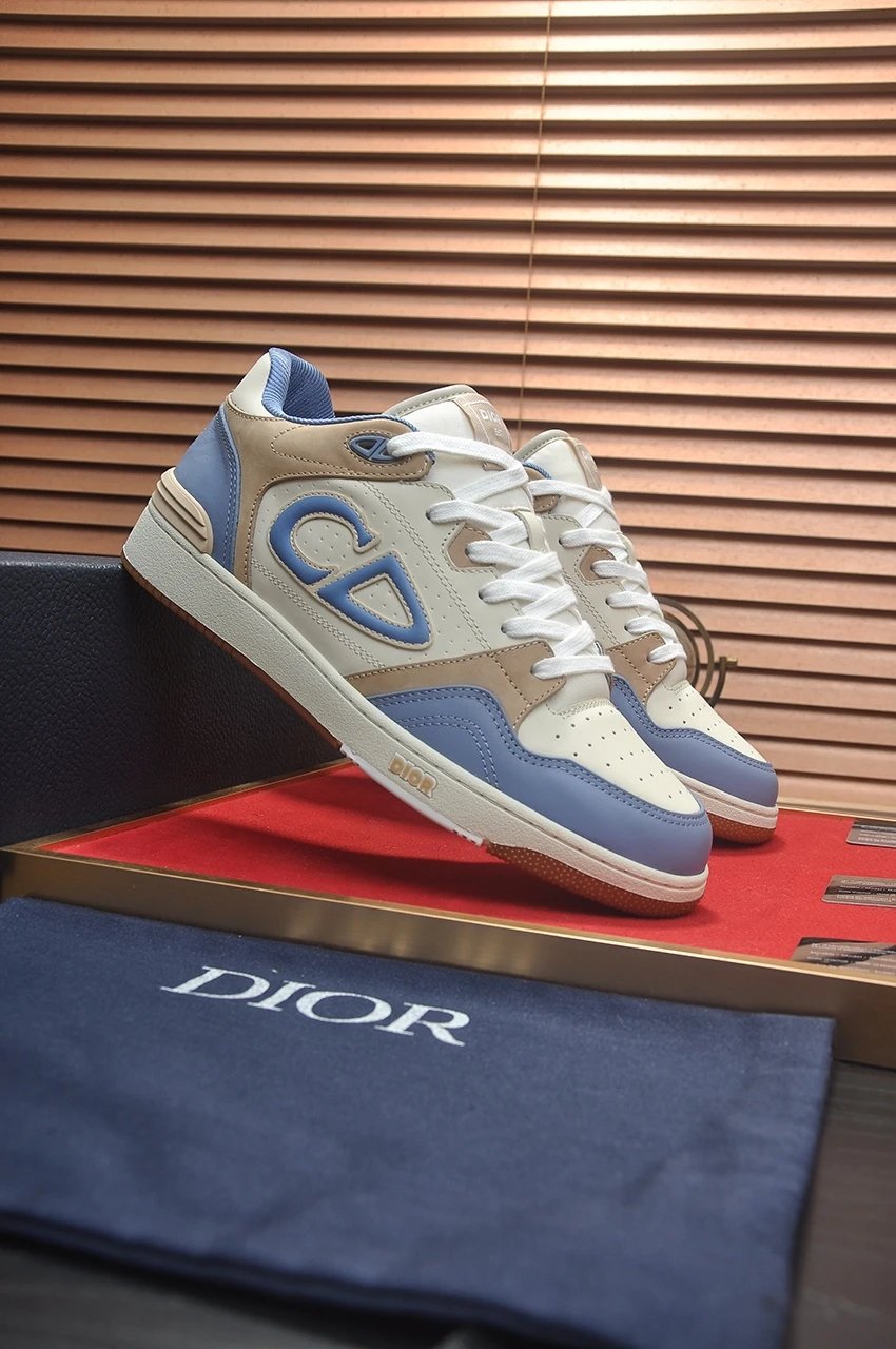 Dior Shoes Men's Shoes New Men's Sports Casual Shoes Classic Mid-Top Women's Shoes Lace-up Couple Sneakers
