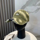 Alo Yoga Hat Classic Letters logo Baseball Cap Sunshade Sun Protection Duckbill Cap Unisex Couple Style Large Head Circumference Slimming Face Curved Brim Versatile Sports Hat