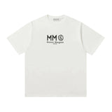 Maison Margiela T-shirt Digital Dot Matrix Printing Large logo round Neck Short Sleeve25ss New Pure Cotton Unisex Style T T-shirt OS Loose Fit Base Shirt G Home Top Half Sleeve T-Shirt