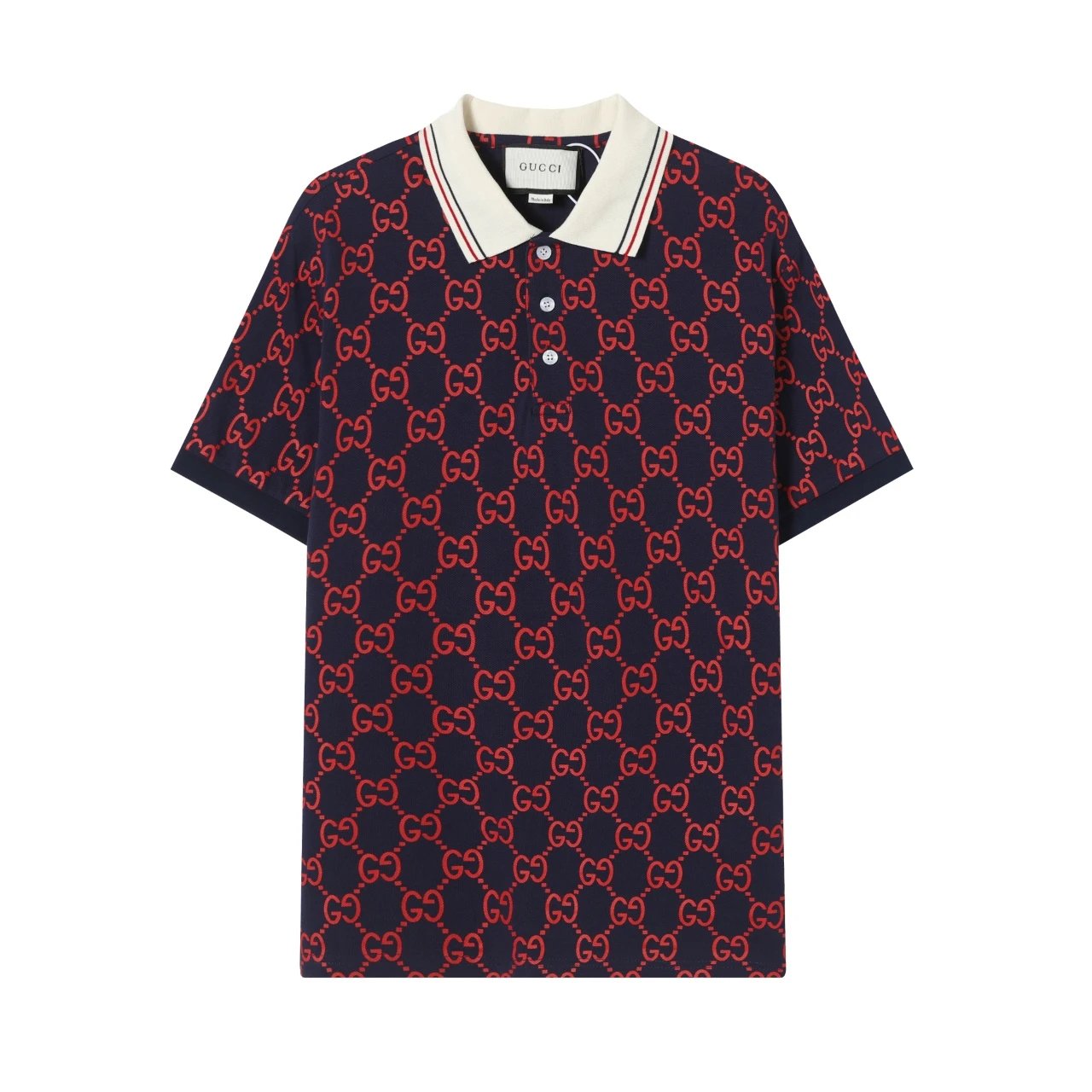 Gucci T-shirt Double GG Old Flower 3D Full Print POLO Shirt Lapel Short Sleeve25ss New Unisex Summer Short Sleeve OS Loose T Business Half Sleeve Shirt Plus Size T-Shirt