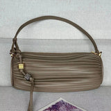 LOEWE Women's Bag Top version 【Original Quality】2024New Product BraceletPouch Pleated Tote Bracelet Bag Women's Bag Handbag Underarm Bag Clutch Shoulder Bag Pleated Napa Cowhide round Bag Luo Jia New Pen Holder Bag Chain Small Bag Shoulder Messenger Bag52