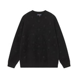 Louis Vuitton LV Sweater Joint Series Logo Embroidered Crew Neck Sweater Long Sleeve Pullover Thickened Lazy Style OS Loose Fit Unisex Knit Top Jacket Versatile Casual Wearable Inside and Outside