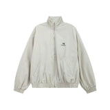 Balenciaga Jackets Double Hook Embroidery Series Heavy Thick Twill Fabric Stand Collar Jacket Coat Casual Loose Cardigan Sportswear os Unisex Style