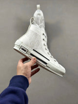 Dior Shoes 2024New Men's High-Top Sports Casual Shoes Classic All-Match Letters Women's Shoes Lace-up Board Shoes