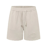 Maison Margiela Shorts Patch Embroidery Distressed Washed Shorts Five-Point Pants25ss New Heavy Drawstring American Style Casual Summer Pants5Two-in-One Casual Sweatpants for Men and Women