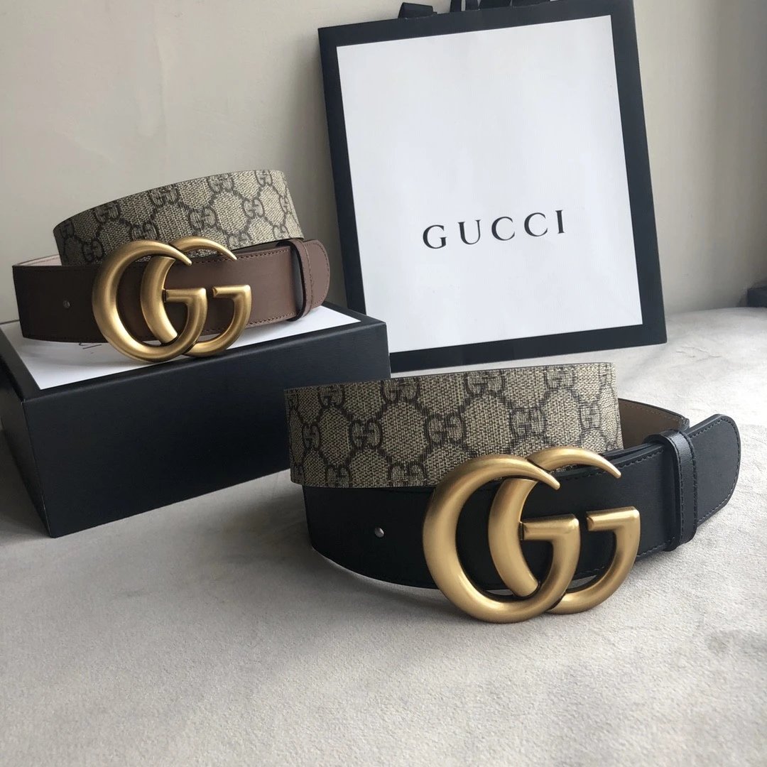 Gucci Belt Top version New Original Single Men's Belt Leather Belt Double g Belt Men's Fashion Casual Original Leather Gujia Belt GG Home Pant Belt Male Gucci Gucci Men's Belt Ferragamo4.0