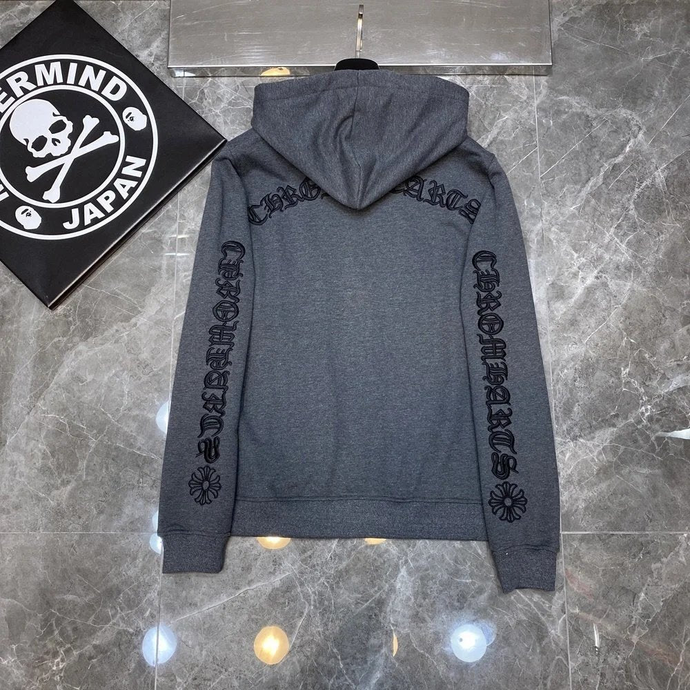 Chrome Hearts Hoodie Cross Hooded Sweater Loose Men's and Women's Zipper Hoodie