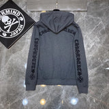 Chrome Hearts Hoodie Cross Hooded Sweater Loose Men's and Women's Zipper Hoodie