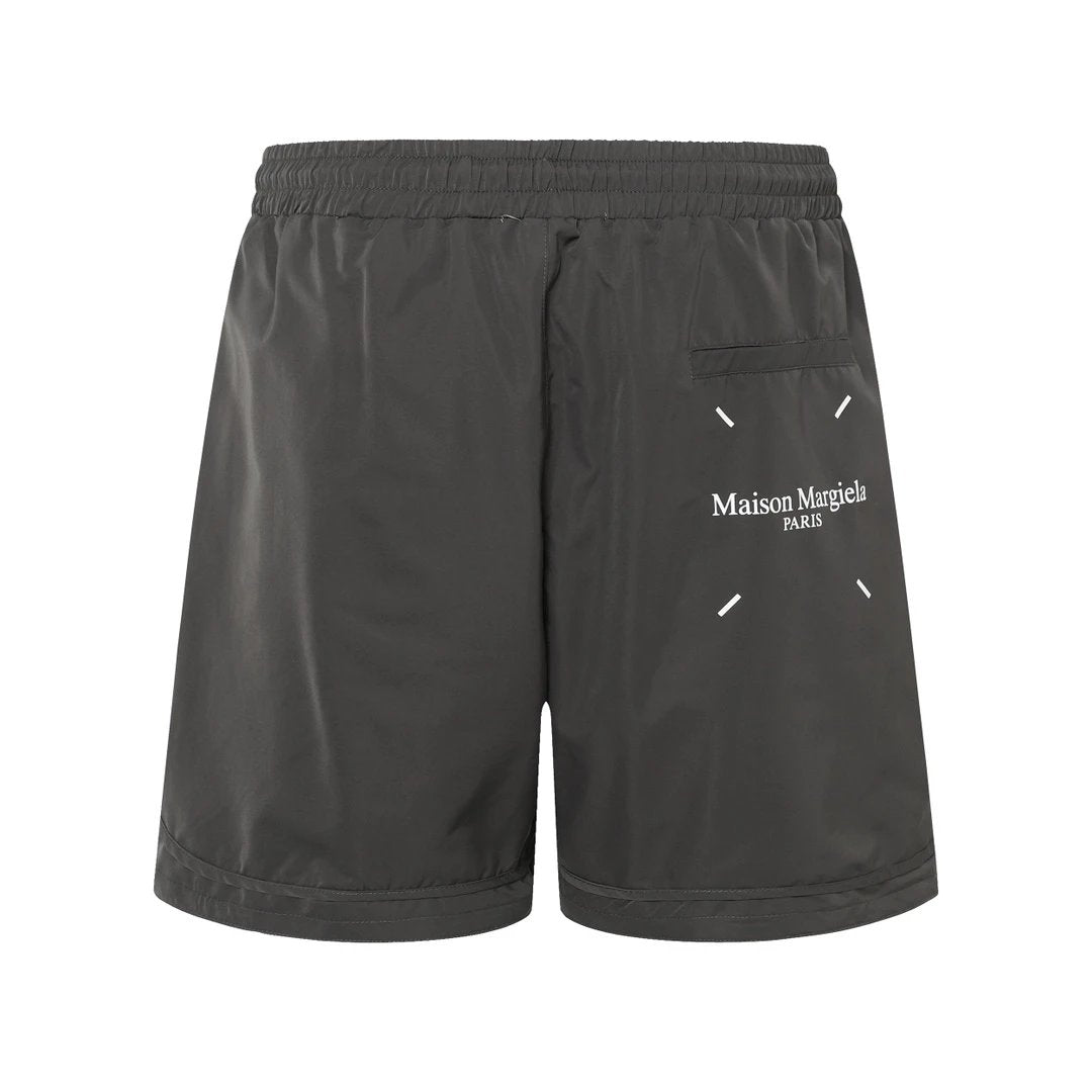 Maison Margiela Shorts Ink Printing logo Built-in Mesh Beach Shorts25ss New Five-Point Pants os Loose Quick-Dry Unisex Casual Trendy Brand Big Shorts5Pants