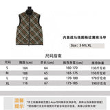 Burberry Down jacket 24Fw Lining Horse Line Pattern Plaid Thin Cotton Vest for Men and Women