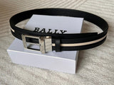Bally Belt Top version Original Single Belt Counter New Men's Double-Sided Casual Business Belt Wide3.4cm Double-Sided Head Layer Cowhide Belt First Layer Cow Leather Belt Men and Women Business Casual Belt Belt Men's Leather Belt