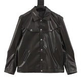 Chrome Hearts Jackets 24New Arm Embroidery Leather Coat