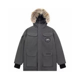 Canada Goose Down Jacket Top Version08Parka Couple Workwear down Jacket Men's and Women's Mid-Length2024Winter Ski Suit