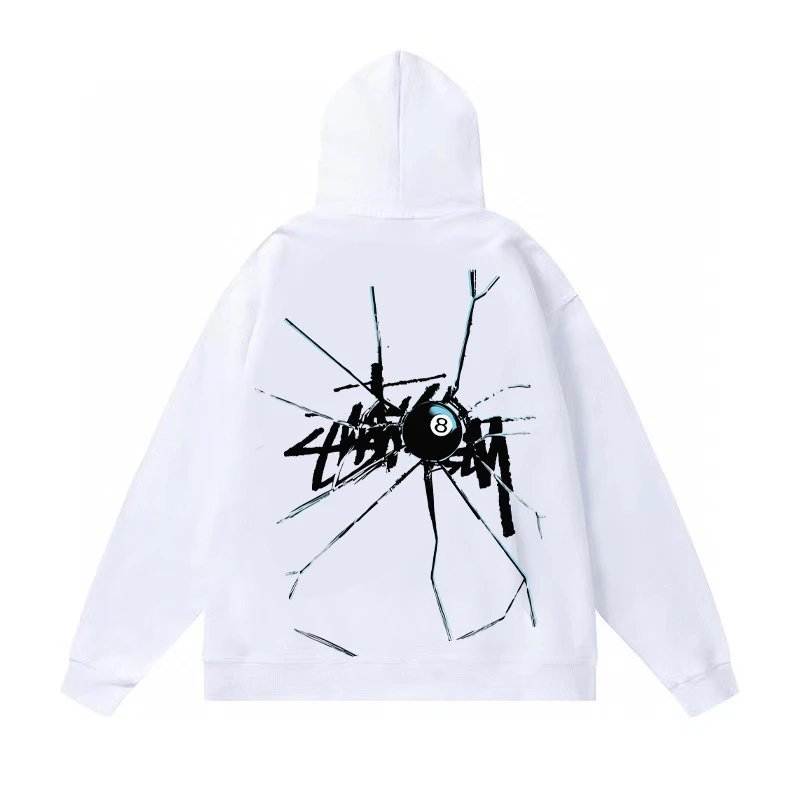 Stussy Hoodie Original Label Delivery2023New Classic Printing Black8Sweater STU World Tour tu Western Youth Pullover