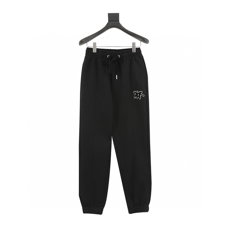 Dior Sweatpants Towel Embroidery LOGO Vertical Leg Trousers for Men and Women