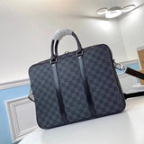 Louis Vuitton LV briefcase Top version 【Surrogate Shopping Edition】Porte-DocumentsVoyage Small Size Briefcase Black Warrior M52005Presbyopic M41478Black Checkerboard Men's Business Briefcase Handbag Computer Bag