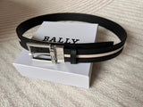 Bally Belt Top version Original Single Belt Counter New Men's Double-Sided Casual Business Belt Wide3.4cm Double-Sided Head Layer Cowhide Belt First Layer Cow Leather Belt Men and Women Business Casual Belt Belt Men's Leather Belt