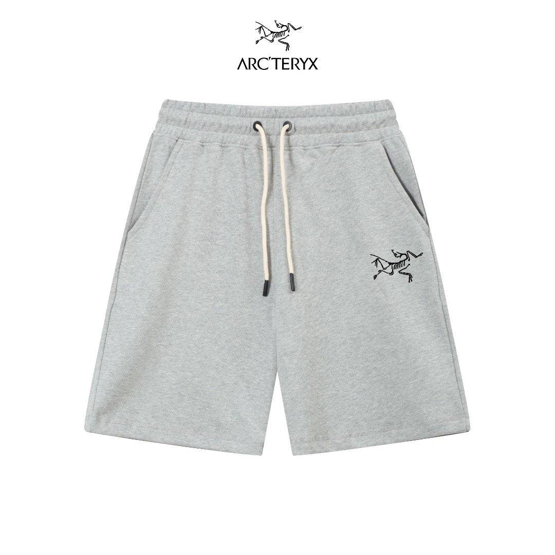 Arc'teryx Shorts Letter Printing logo Five-point Shorts25ss New Drawstring Casual Summer Pants5Two-in-One Casual Sweatpants for Men and Women, Pure Cotton Joggers