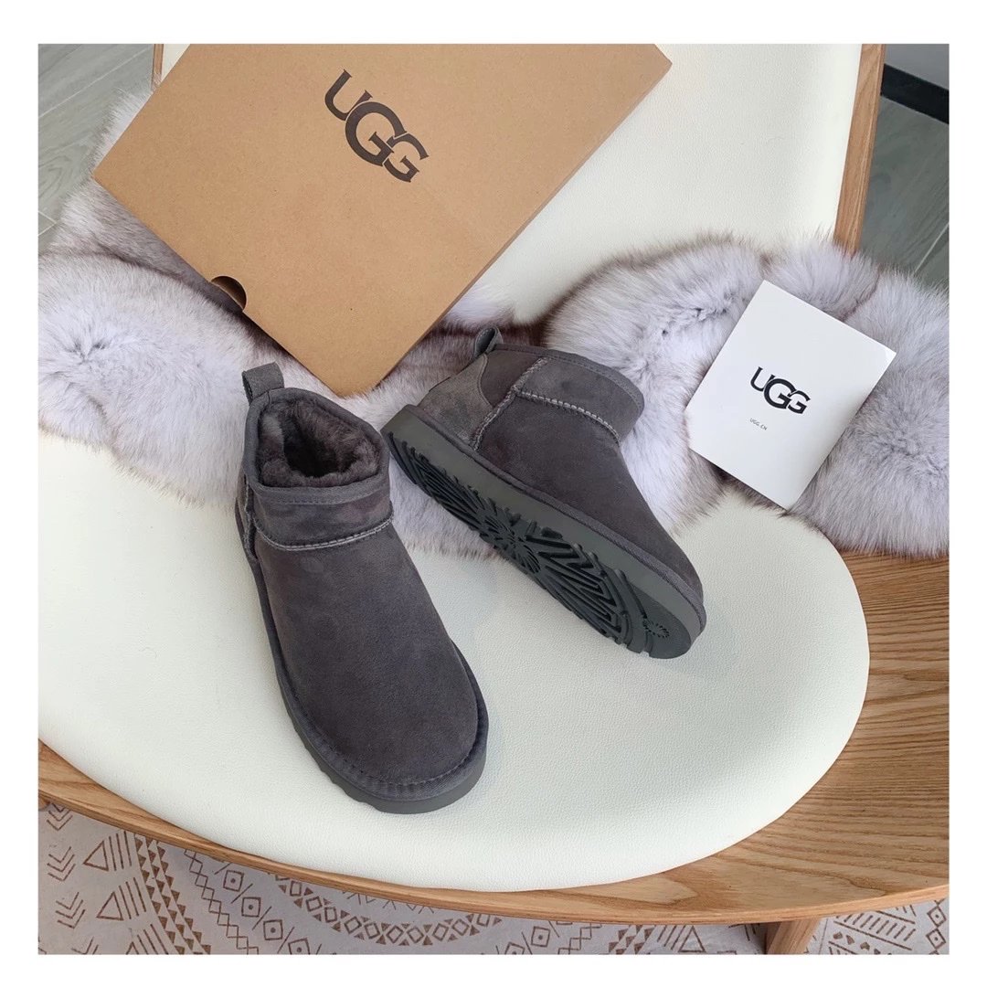 UGG Snow boots Shoes Fashion Classic Ankle Boots Combination Longfeng Fur