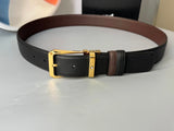 Montblanc Belt Top version 【Original Factory】Men's Leather Belt Width3.5cm Quality Full Set Packaging Original Imported Double-Sided Head Layer Cowhide 100% Original Pure Brass Buckle Dual-Use Fashion Elegant Boys Belt M Home New Custom Latest Hot