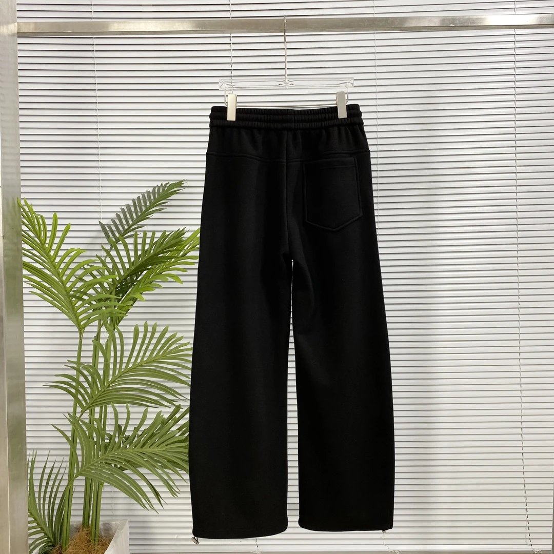 Balenciaga Sweatpants Straight Leg Sweatpants Sports Pants Autumn Unisex Long Pants Drawstring Winter Loose Plus Size Casual Pants High Waist
