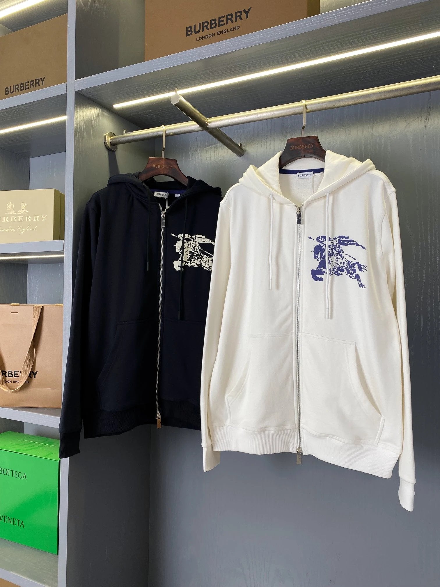 Burberry Hoodie Cotton Zipper Hoodie Sweatshirt Unisex Jacket Autumn Winter New Arrival