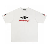 Balenciaga T-shirt Large chest m Embroidery logo round Neck Short Sleeve25ss New Pure Cotton Unisex Style T T-shirt OS Loose Fit Base Shirt Half Sleeve T-Shirt Top Half Sleeve