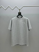Dior T-shirt Chest Embroidery with Cursive Script logo round Neck Short Sleeve25ss New Pure Cotton Unisex Style T T-shirt OS Loose Fit Base Shirt Short Sleeve Top T-Shirt