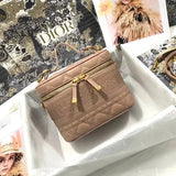 Dior Women's Bag Top version 【Original Order】2021New Women's Bag Qixi Limited Love Travel Cosmetic Bag Box Bag Shoulder Crossbody Handbag